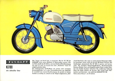 Zündapp motorcycle program 1965