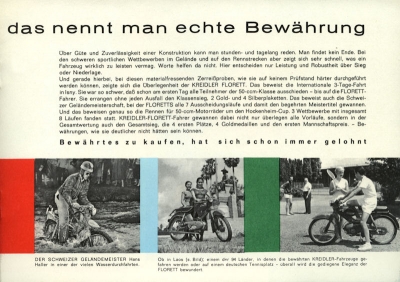 Kreidler Florett Prospekt 8.1959