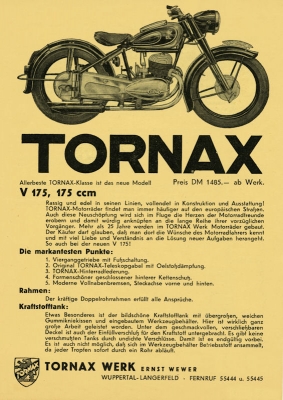 Tornax V 175 Prospekt 1952