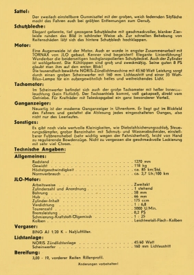 Tornax V 175 brochure 1952