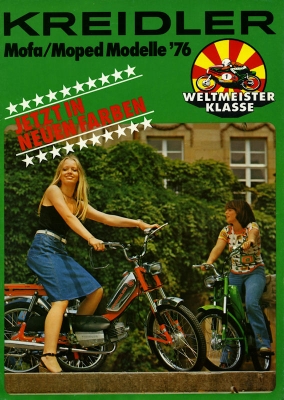 Kreidler Programm Mofa Mopeds 1976