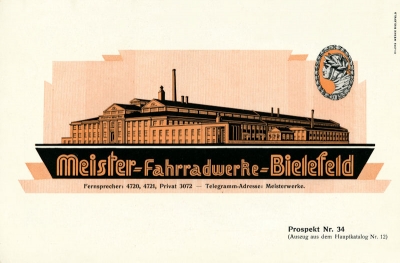 Meister Fahrrad Programm ca. 1930