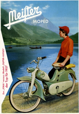 Meister Moped Super Luxus brochure 1957