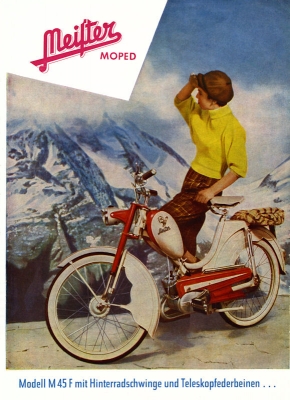 Meister Moped M 45 F brochure 1950s