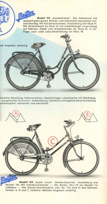 Meister bicycle program ca. 1955