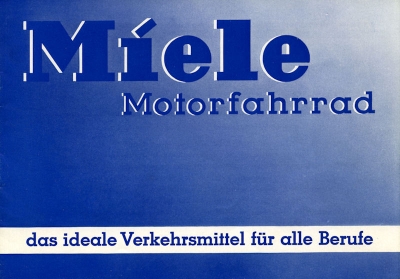 Miele motorcycle brochure 1937