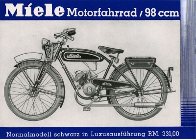 Miele motorcycle brochure 1937