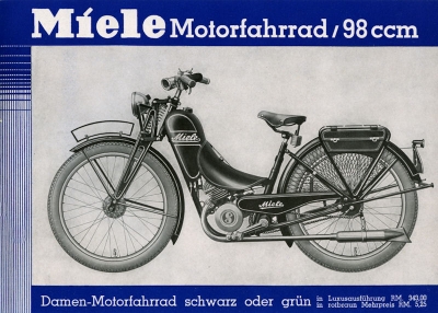 Miele Motorfahrrad Prospekt 1937