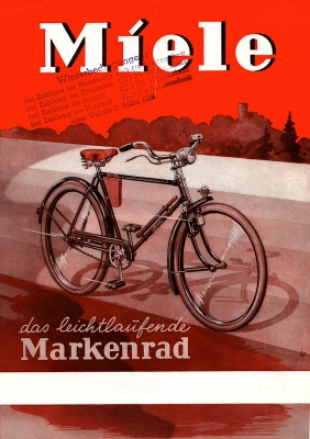 Miele Fahrrad Prospekt 11.1949