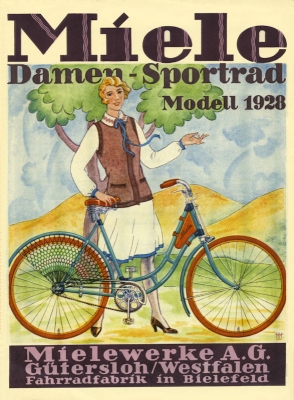 Miele women bicycle brochure 1928