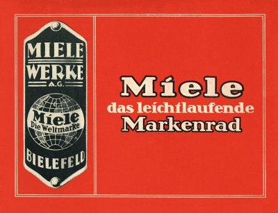 Miele Fahrrad Programm ca. 1928