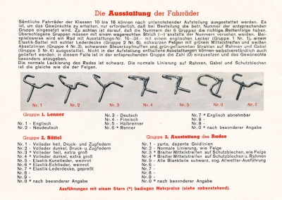 Miele Fahrrad Prospekt 1938