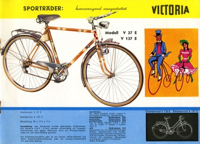 Victoria Fahrrad Programm ca. 1963