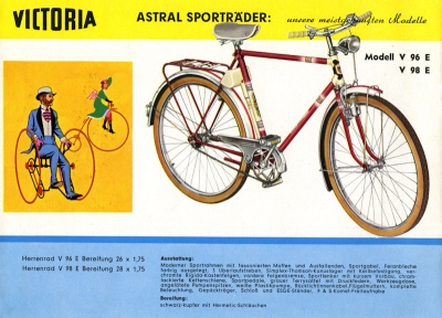 Victoria Fahrrad Programm ca. 1963