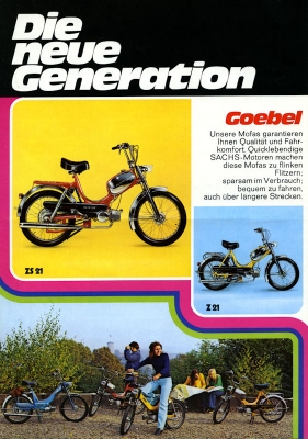 Goebel / Meister Mofa Programm ca. 1972