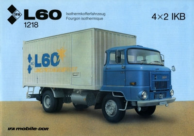 IFA L 60 1218 4X2 IKB Prospekt 1989
