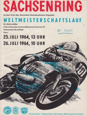 Program Int. Sachsenringrennen 17.8.1963