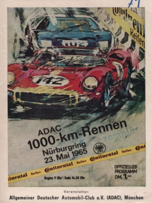Programm Nürburgring 23.5.1965