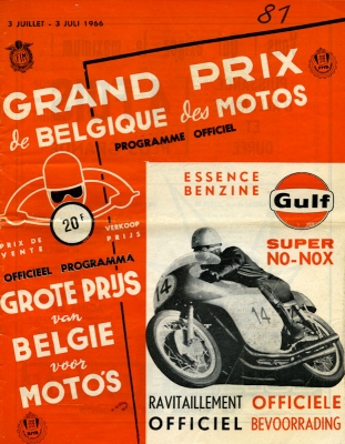 Program Spa-Francorchamps 3.7.1966