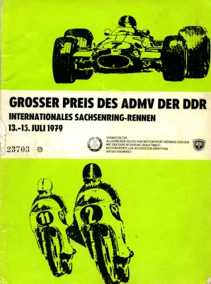 Programm Int. Sachsenringrennen 13.7.1979