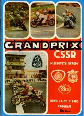 Programm Brno / Brünn 23.8.1985