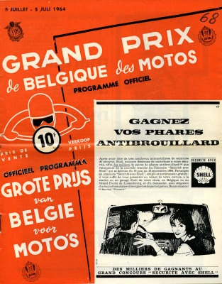 Program Spa-Francorchamps 5.7.1964