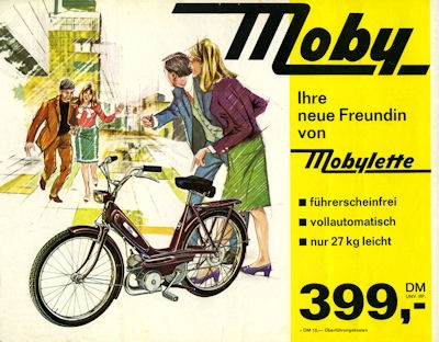 Mobylette Moby brochure 1970s