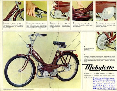 Mobylette Moby Prospekt 1970er Jahre