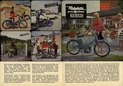 Mobylette AV 142 Prospekt 1960er Jahre
