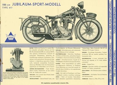 Motosacoche program 1931