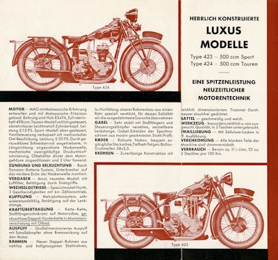 Motosacoche program 1928