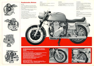 Münch 1200 TTS Prospekt 1970er Jahre