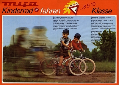 Mifa Kinderrad Prospekt ca. 1975