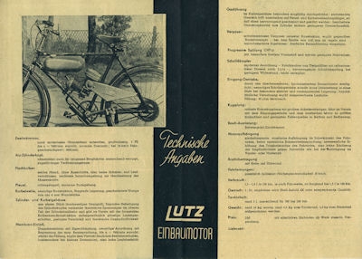 Lutz Einbaumotor Prospekt 4.1949