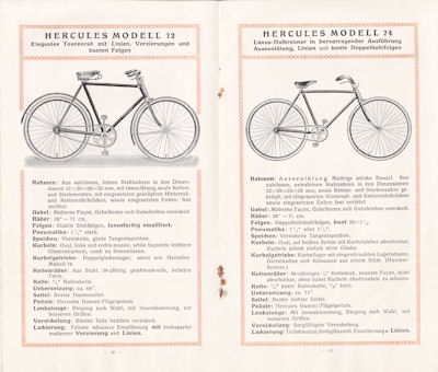 Hercules bicycle program 1920s