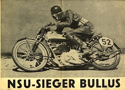 NSU Poster Tom Bullus 1931