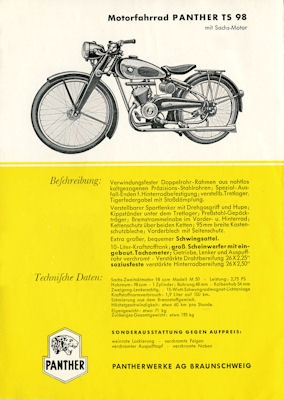 Panther Programm ca. 1951