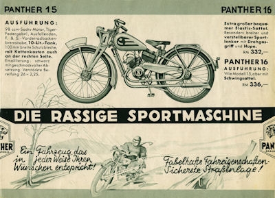 Panther Programm 1938