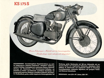 Panther KS 175 S Prospekt 1950er Jahre