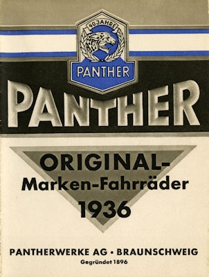 Panther Marken-Fahrräder 1936