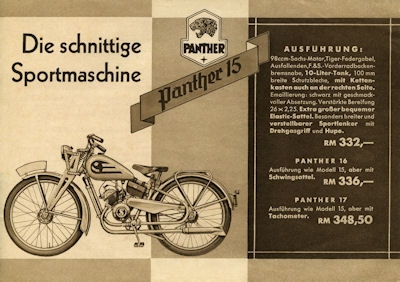 Panther Programm 1939