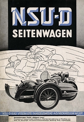 NSU Seitenwagen Prospekt ca.1934