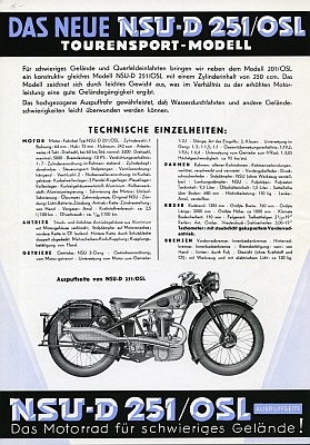NSU 201 OSL Prospekt 1935