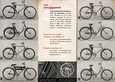 NSU Fahrrad Programm 1936