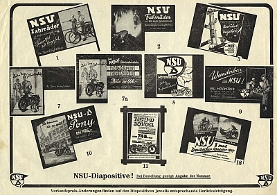 NSU Diapositive
