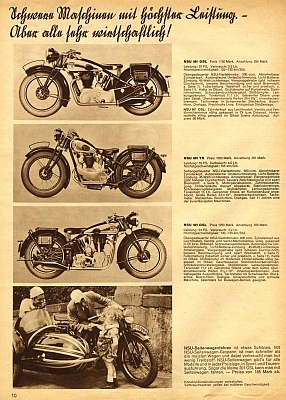 NSU-Motorrad Illustrierte 1937