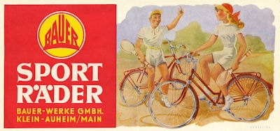 Bauer Sport-Bicycles brochure 1953