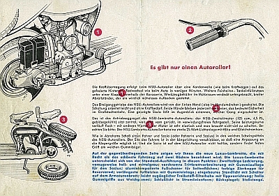 NSU Lambretta Standard brochure 1949