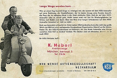 NSU Lambretta brochure 1.1950