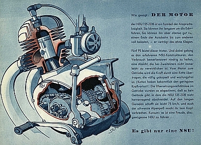 NSU 125 ZDB brochure 2.1950